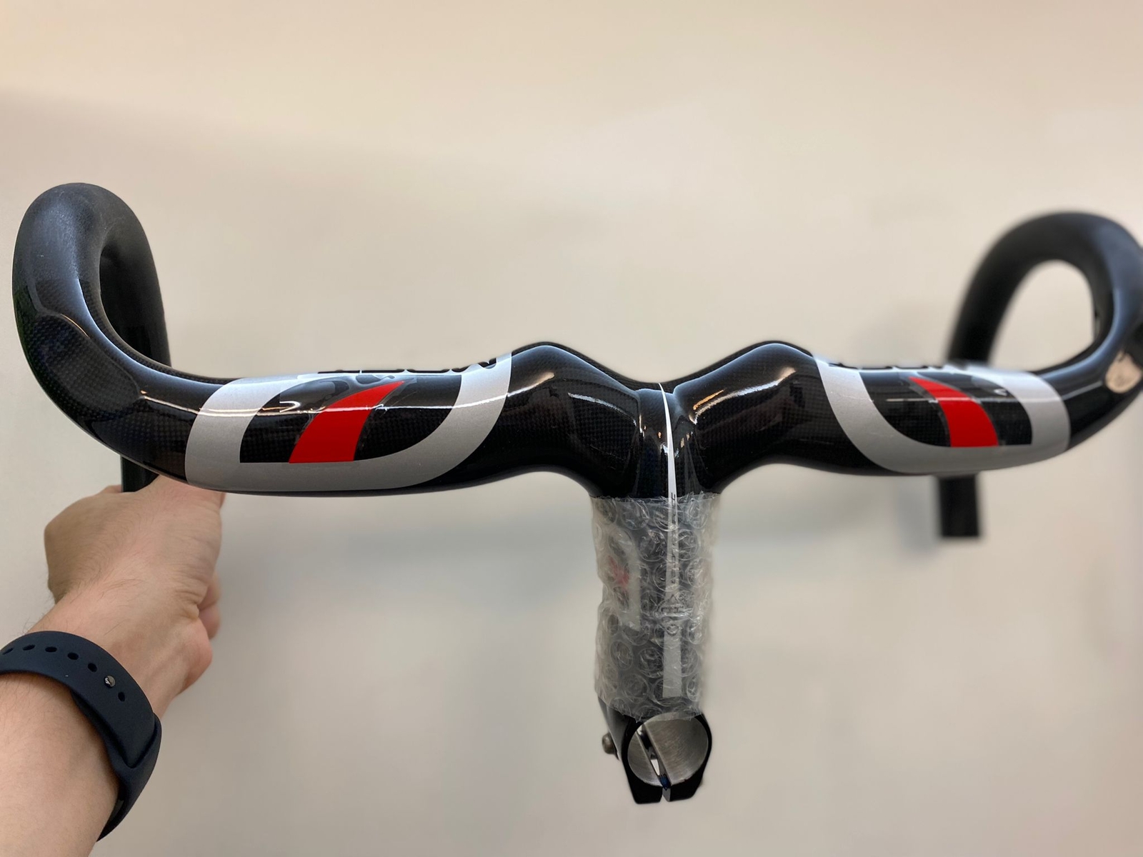 MOST 2013 TALON AERO 1K CARBON INTEGRATED HANDLEBAR NOS BLACK / WHITE