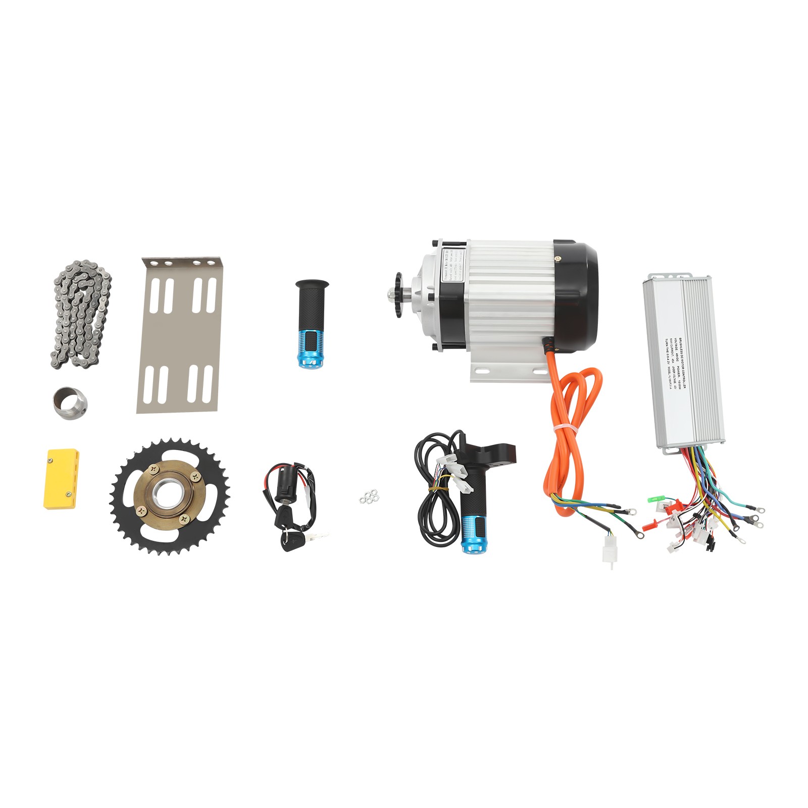 Electric Brushless Motor Set Electric Tricycle Motor Kit 48 V 1000 W 500kg max.