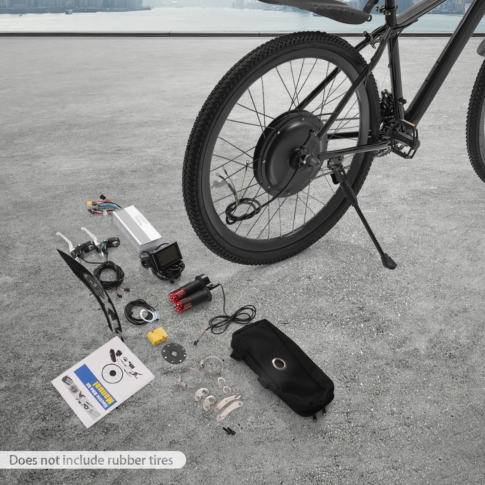 Rear Wheel Motor Conversion Kit 72V 2000W for 29″Electric Bicycle Hub Motor