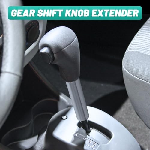 10 Inch Shifter Extension, M10x1.25 Gear Shift Knob Extender 10 Inches Silver