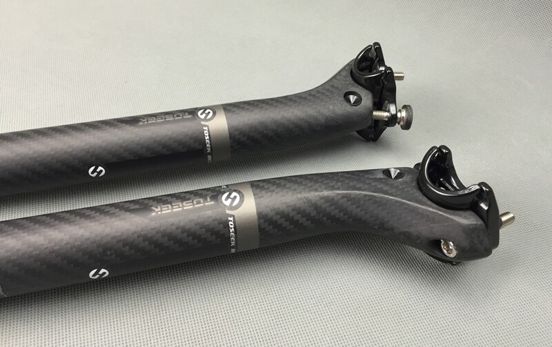 TOSEEK Carbon Fiber Seatpost Offset Mountain Road Bike Seatpost 27.2/30.8/31.6mm