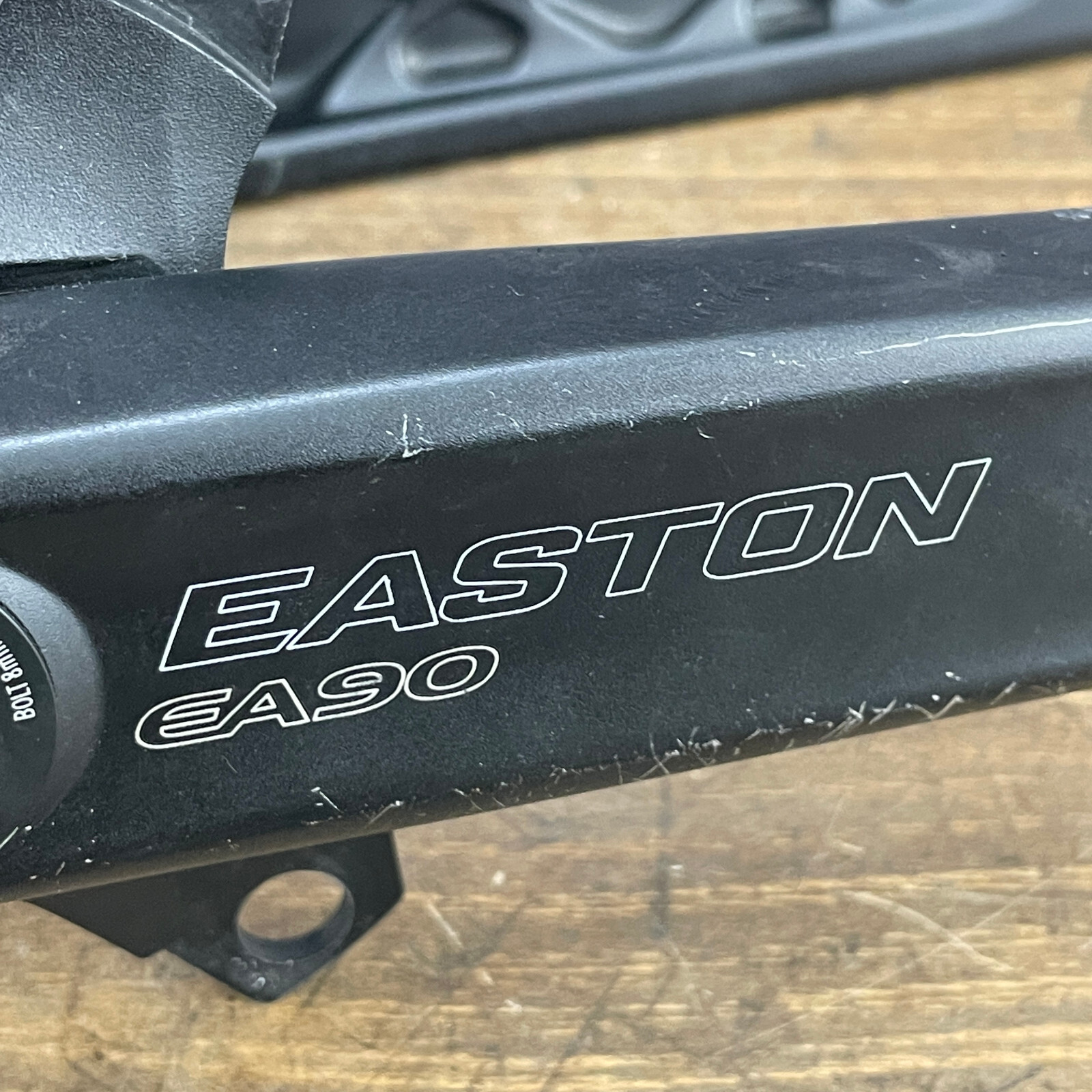 Easton EA90 Crank Set 175 mm Asymmetric 4 Bolt Alloy Road Black BB Untested