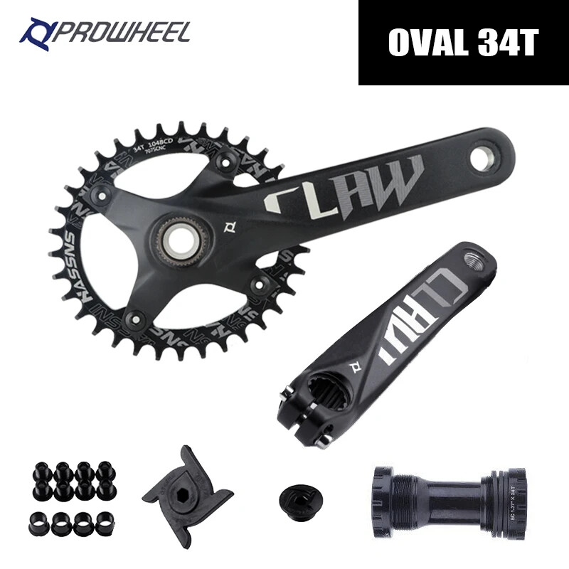 Crankset Hollowtech Crank Arms for Mountain Bike Chainring 104 Bcd 32/34/36T