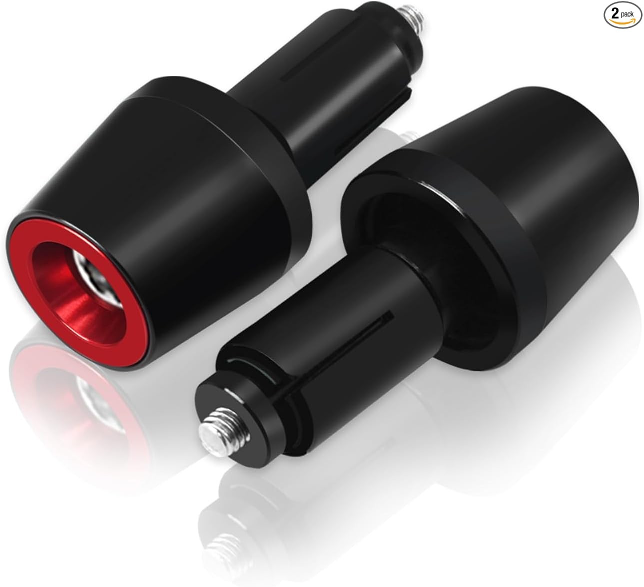 Motorcycle Bar Ends Plug, 7/8″ 22mm CNC Aluminum Alloy Universal Moto Red