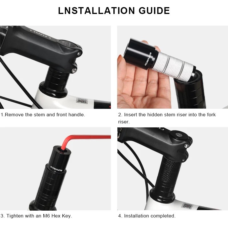 Bikes Extension Stem Bicycle Handlebar Riser Cycling Extender Bicycle Fork Stem