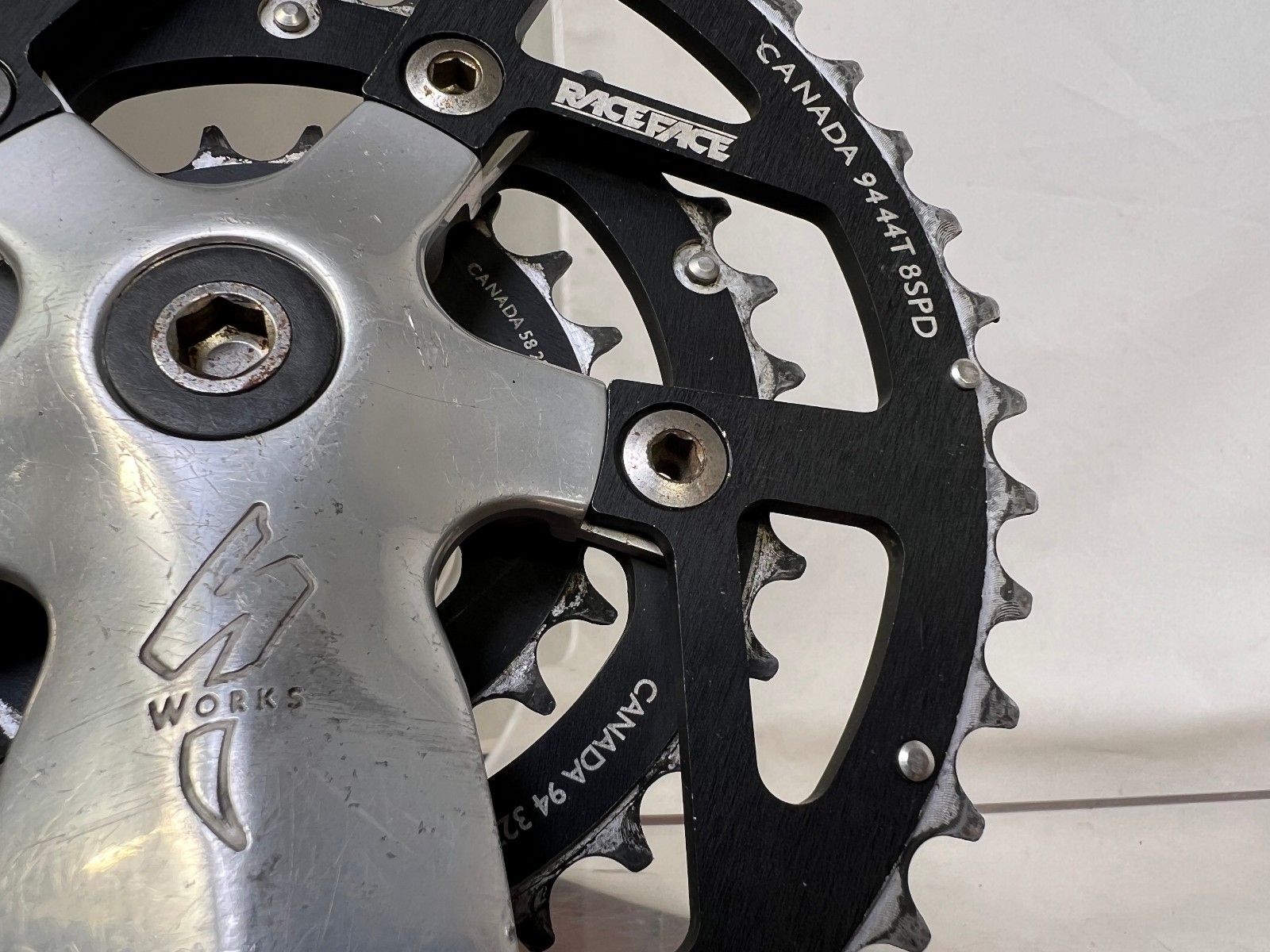 Vintage Specialized Strongarm S-Works 175mm Crankset Race Face Triple Square