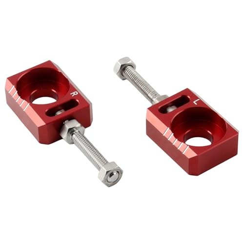 13mm 0.51″ Axle Block,CNC Chain Tensioner Adjuster Repalcement for Surron Red