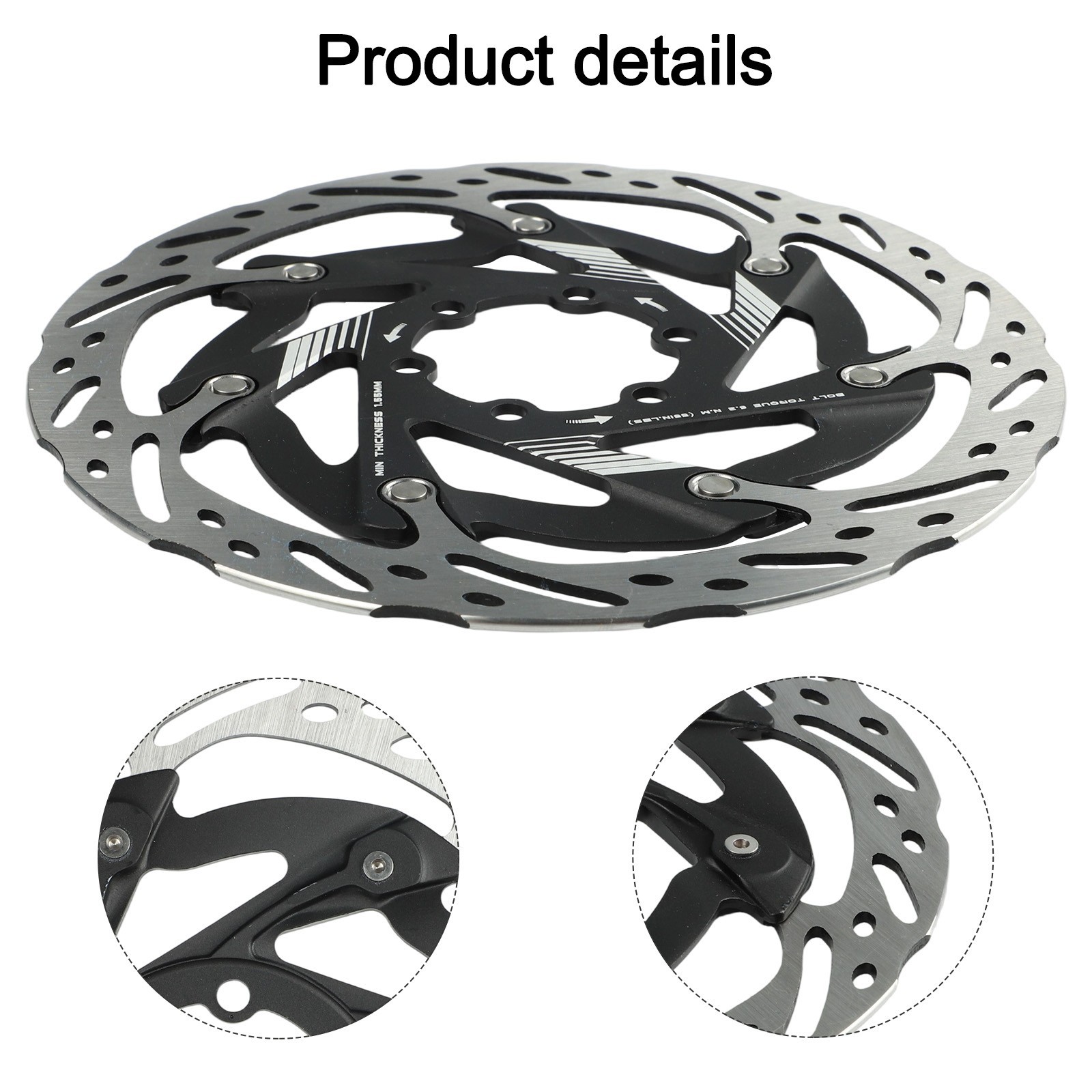 Standard Installation 160mm Bike Disc Brake for Rotor with Aluminium Parts
