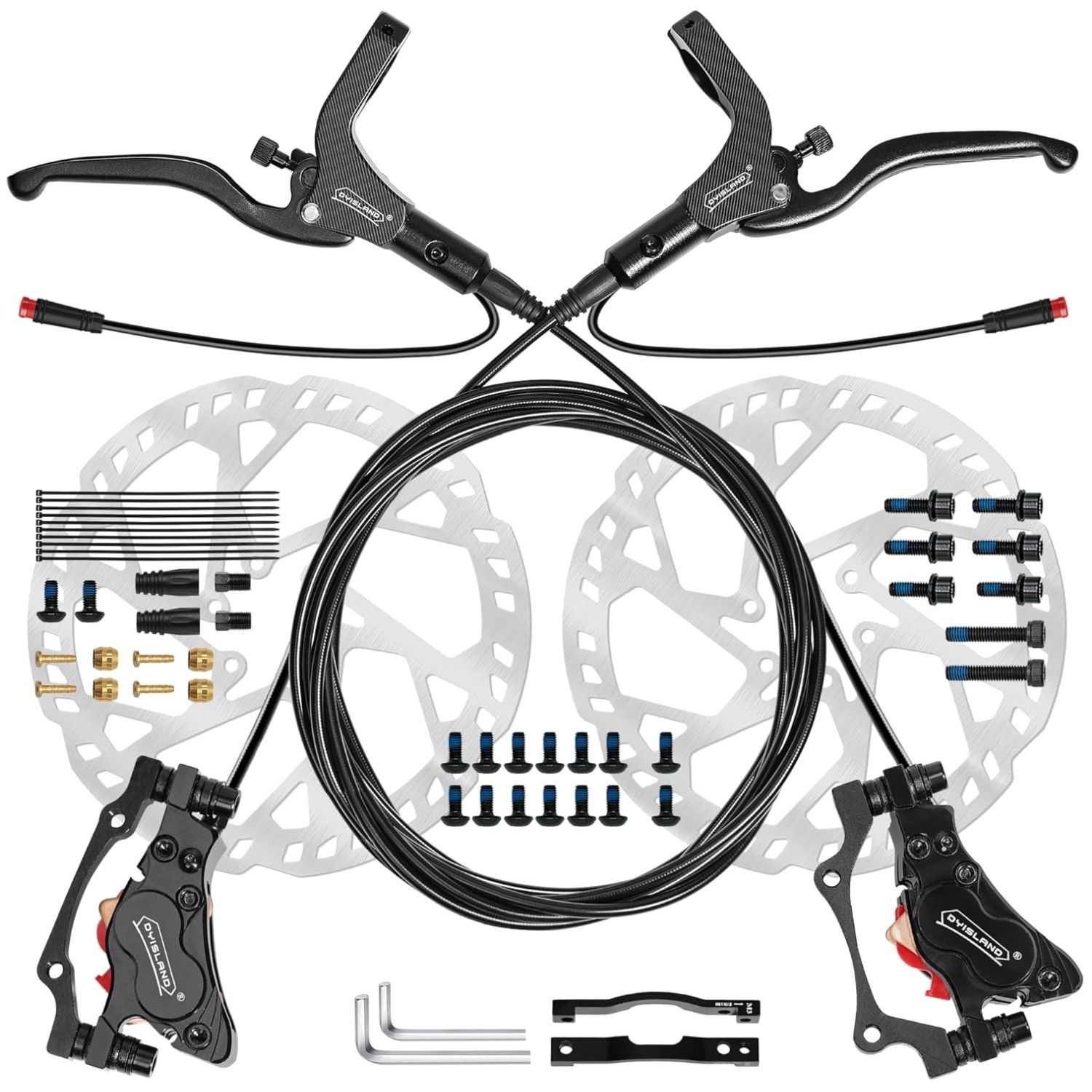 E-Bike Brake Kit | Hydraulic Disc Brakes | 2/3-Pin Pre-Bled