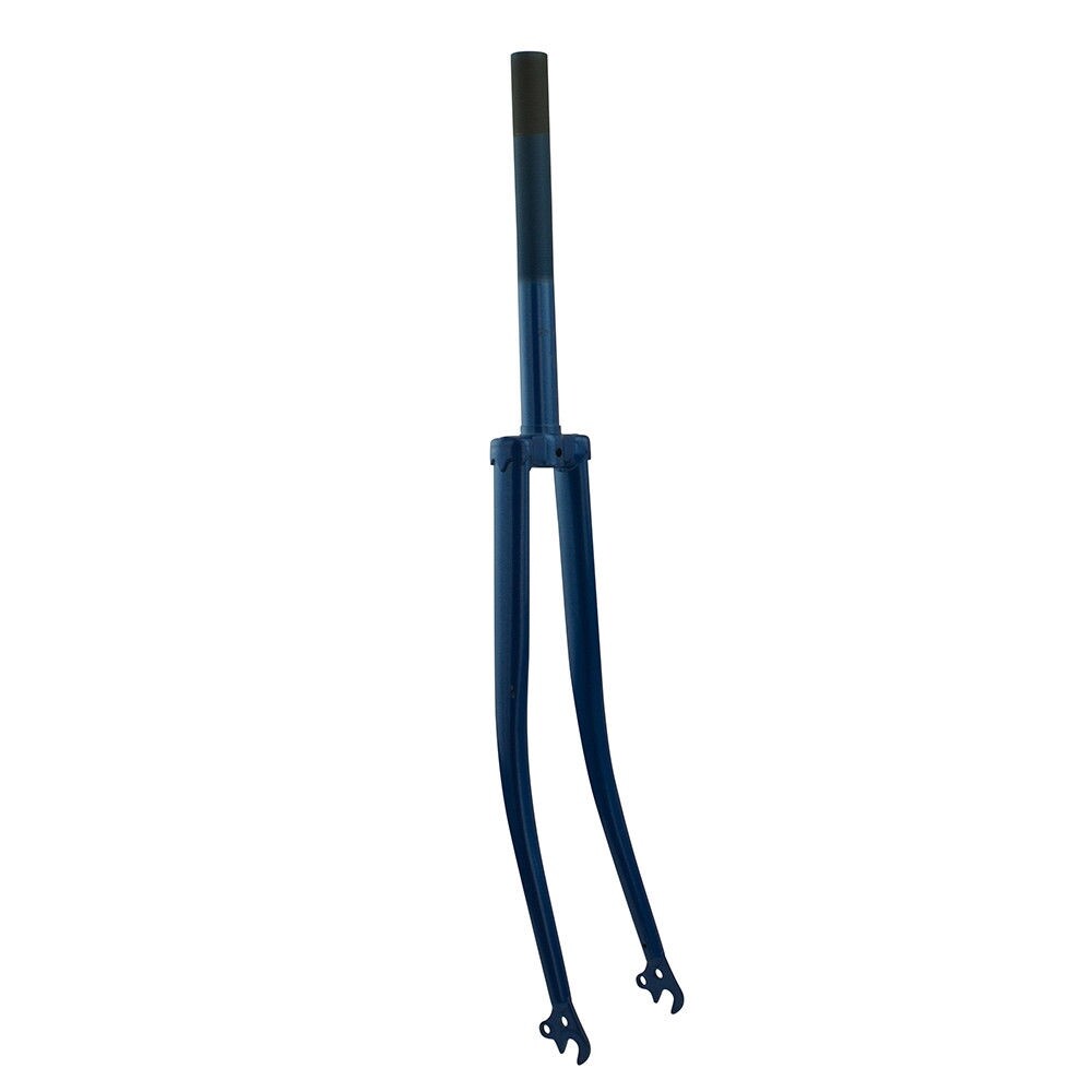 GENUINE VINTAGE 700 BICYCLE STEEL FORK 1 INCH THREADED BLUE 304 FITS 3/8 AXLE