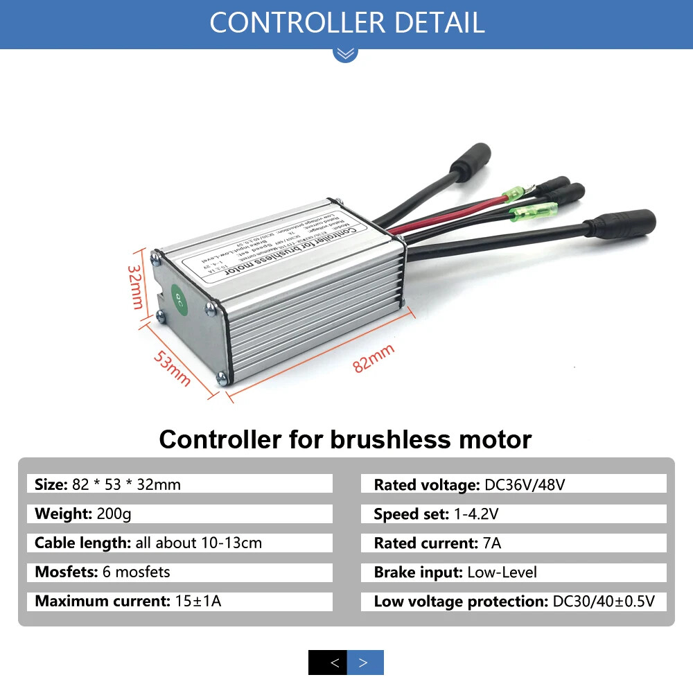 KT Controller 36V 48V 15A 250W 350W Waterproof E-bike Controller with Display