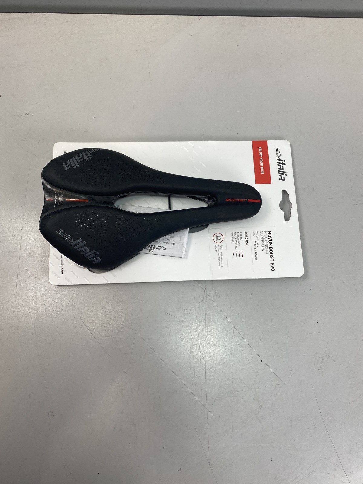 Selle Italia Bike Saddle Novus Boost Evo Kit Carbonio Superflow, L3, Carbon, Bl