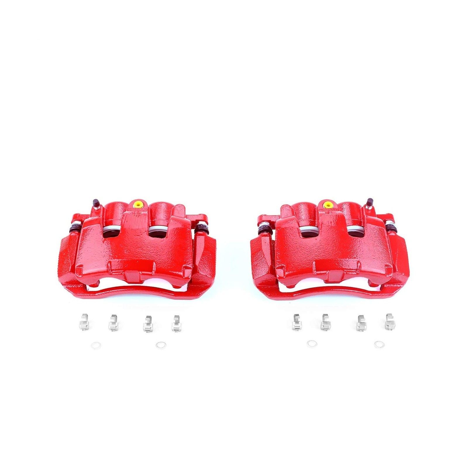 Power Stop S5054 Front Pair of High-Temp Red Powder Coated Calipers For 2007 …