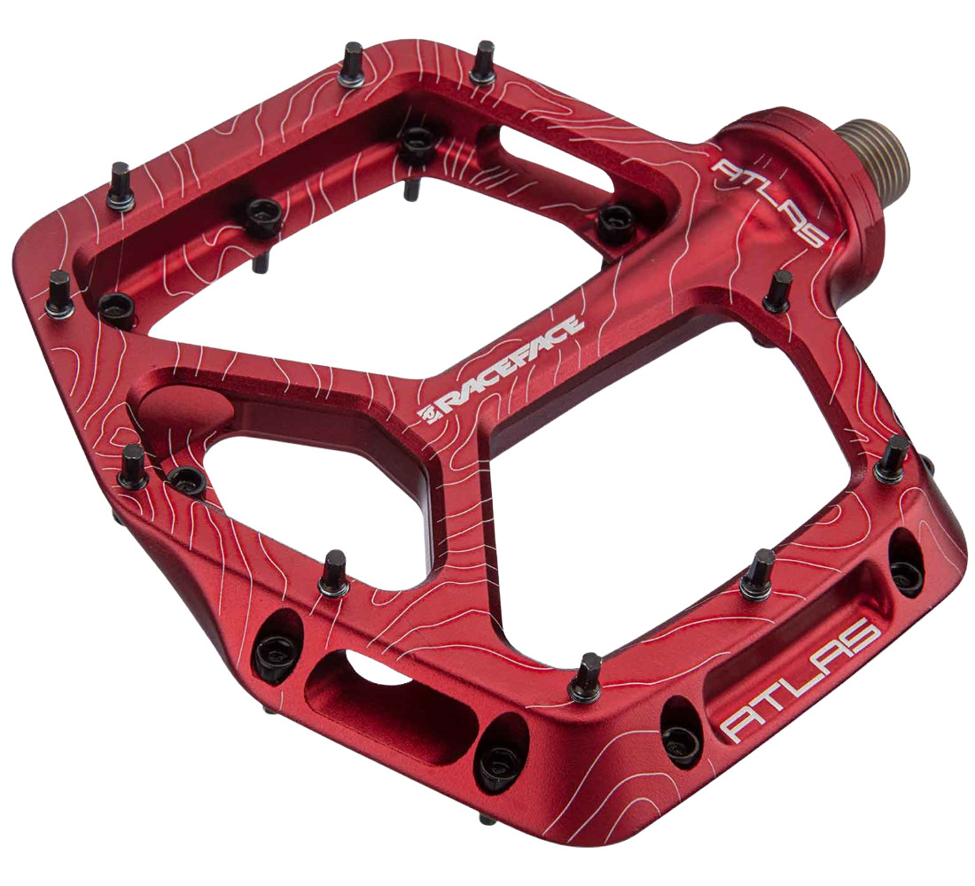 Race Face Atlas Mountain Bike Pedals. Red. NEW 2022 VERSION! Lifetime warranty!