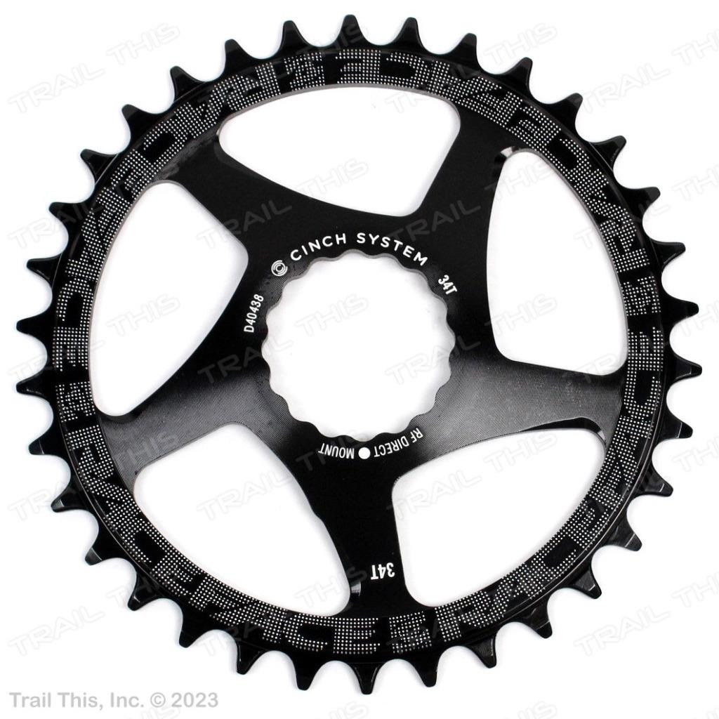 RaceFace Narrow-Wide 34T Direct Mount CINCH Chainring 9/10/11/12-Speed MTB Black