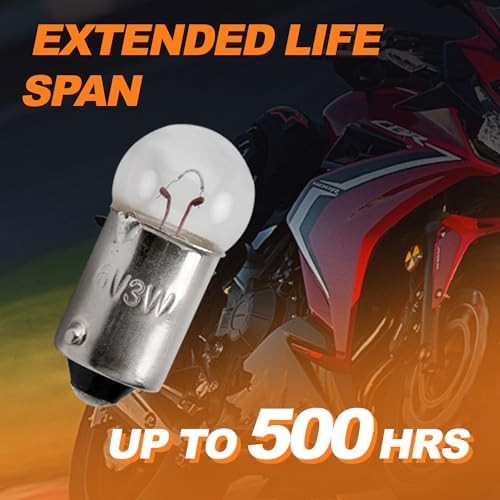 10 Pcs 6V 3W 6 Volt 3 Watt Motorcycle Speedo Speedometer Light Bulb | for Honda