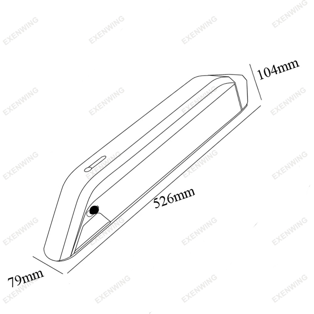 Kirin eBike Battery 48V 52V 17.5Ah for Himiway Cruiser Ariel Ride Kepler