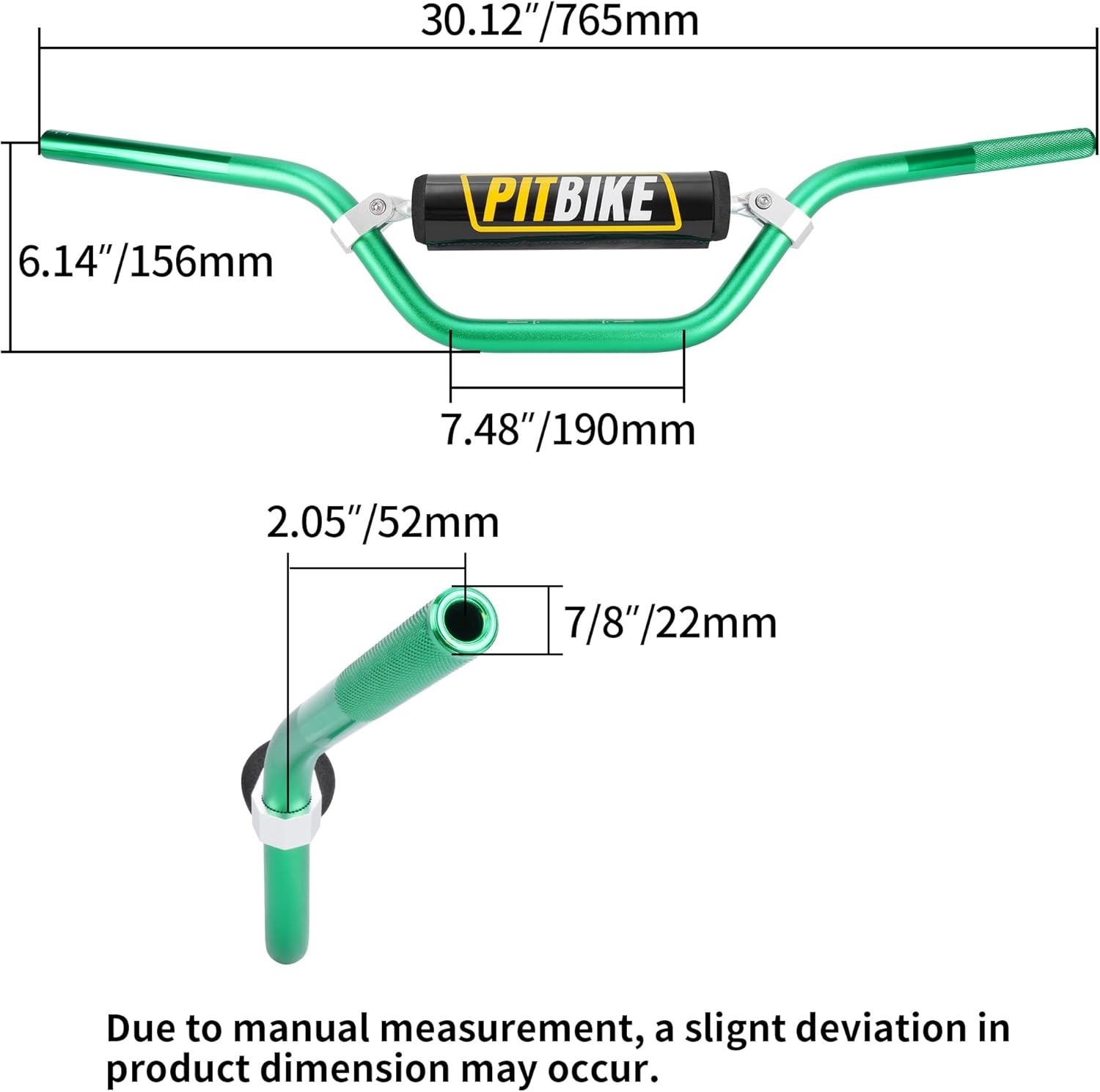 7/8″ Handlebar with Grips and Foam Pad – Compatible with Major Bike Models