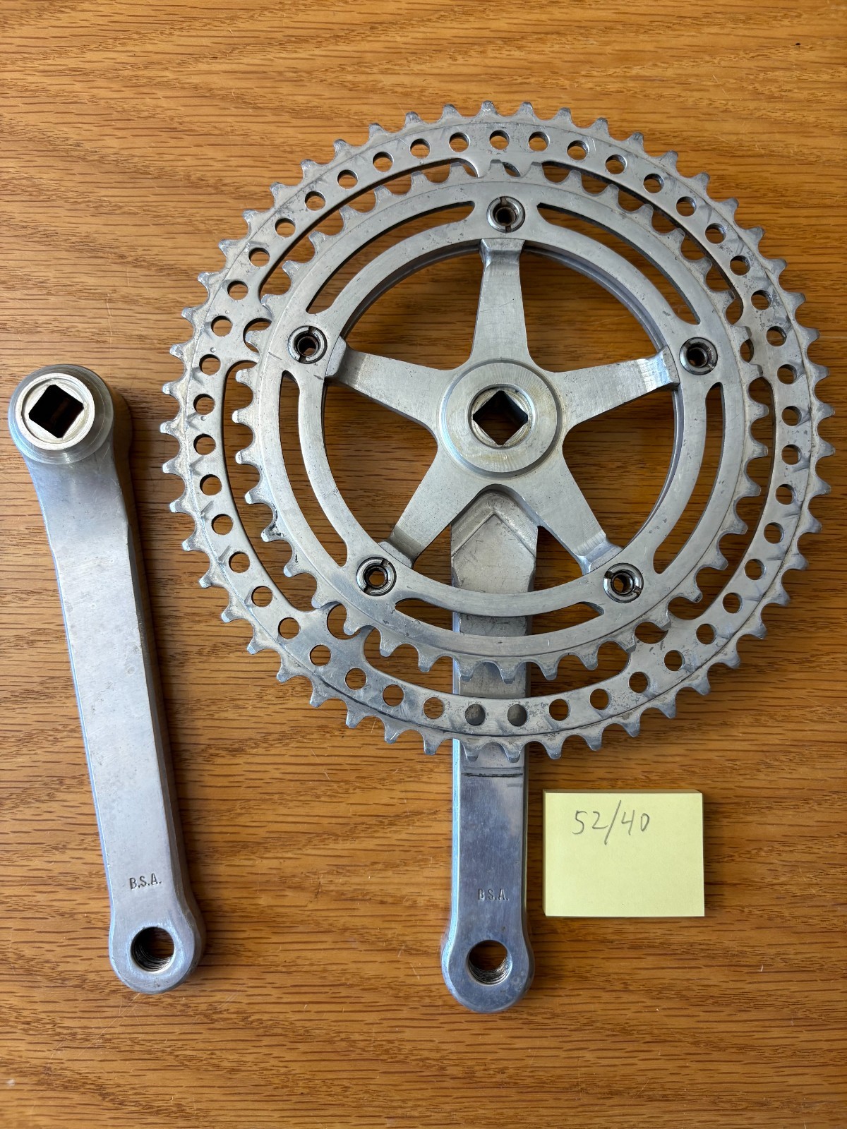 Nervar Star crankset and bottom bracket, Italian threading