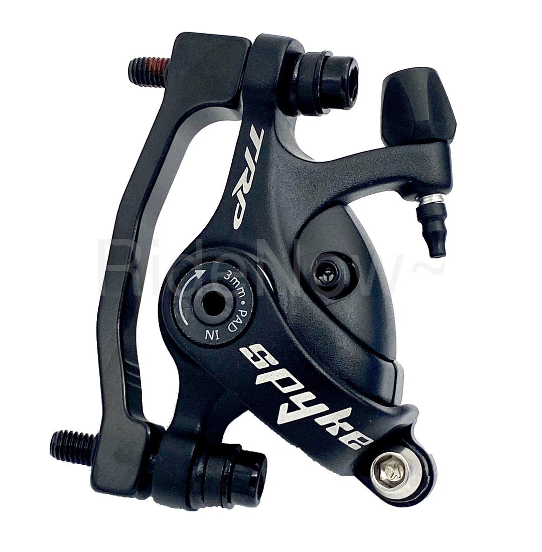 TRP Spyke MTB Disc Brake Caliper Set, PM Mount, 180/180mm w/Rotors+ML800 Lever