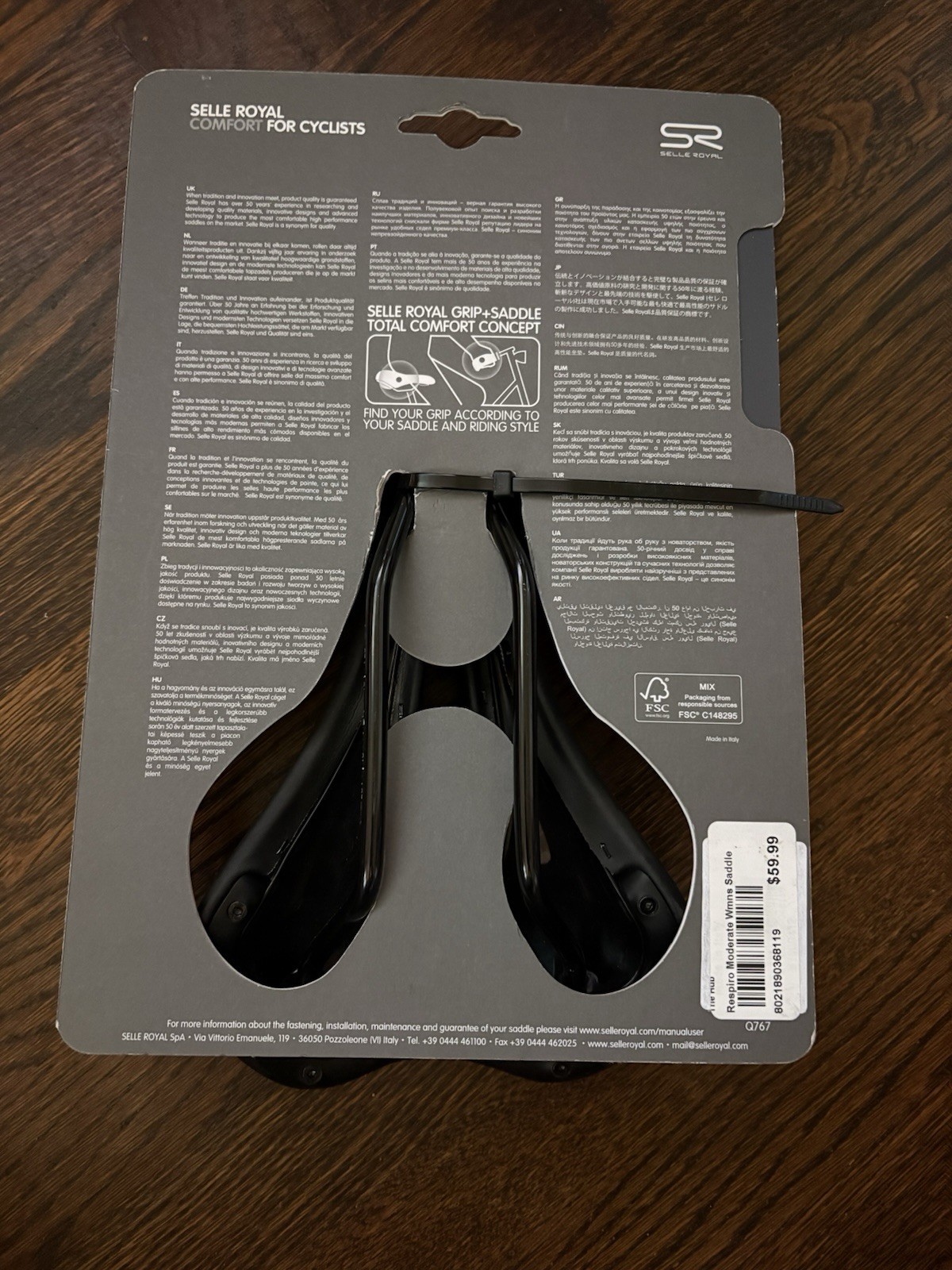Selle Royal Respiro Saddle – Manganese, Black, Moderate Woman