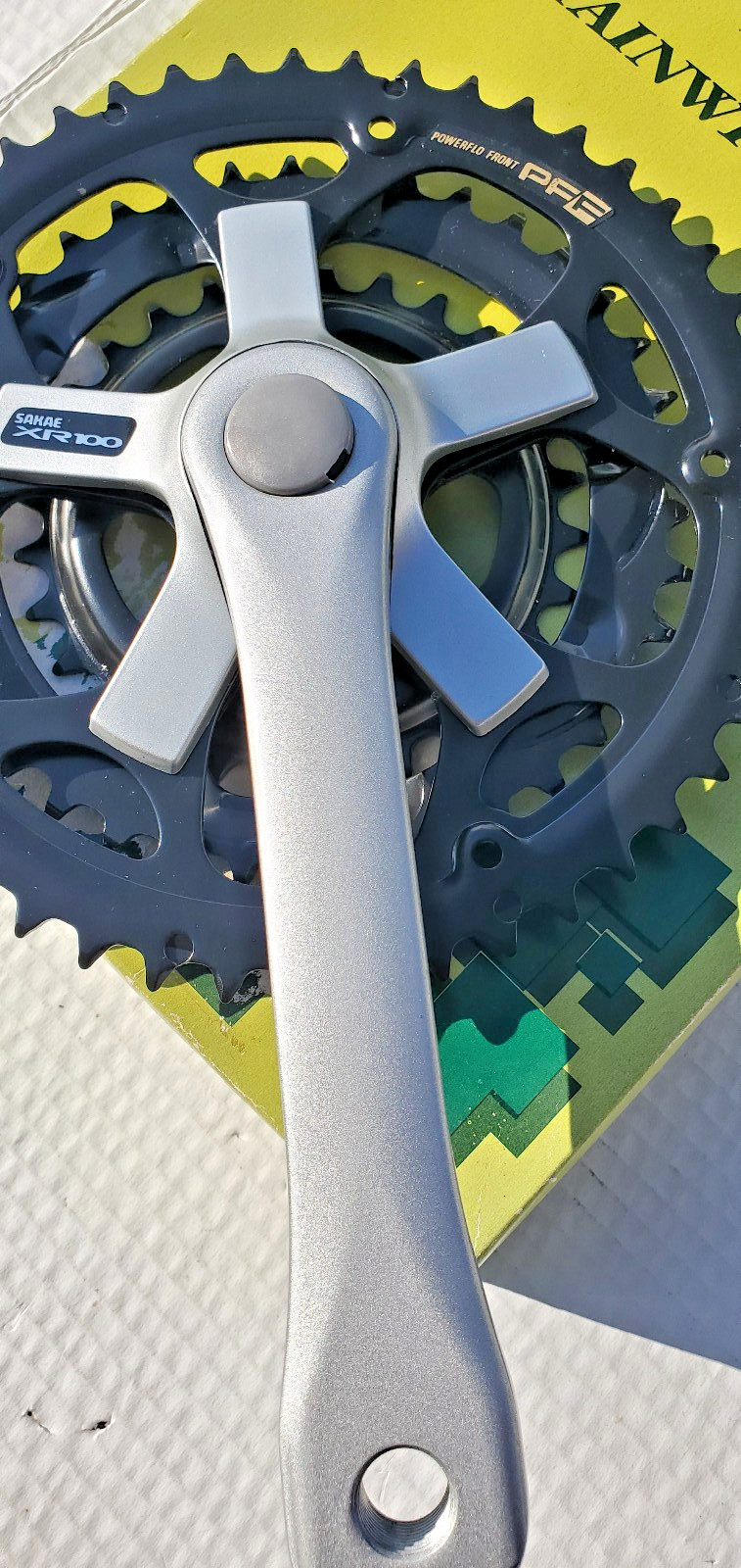 NOS Suntour Sakae SR XR100 MTB Bicycle Crank Set Tripple Trek Fuji Sugino 1990s
