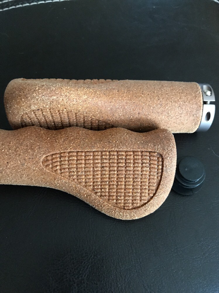 Shorex Asti MTB BMX Cork Corky L132mm Ergon I.D. 22mm Ergon Handlebar Bike Grips