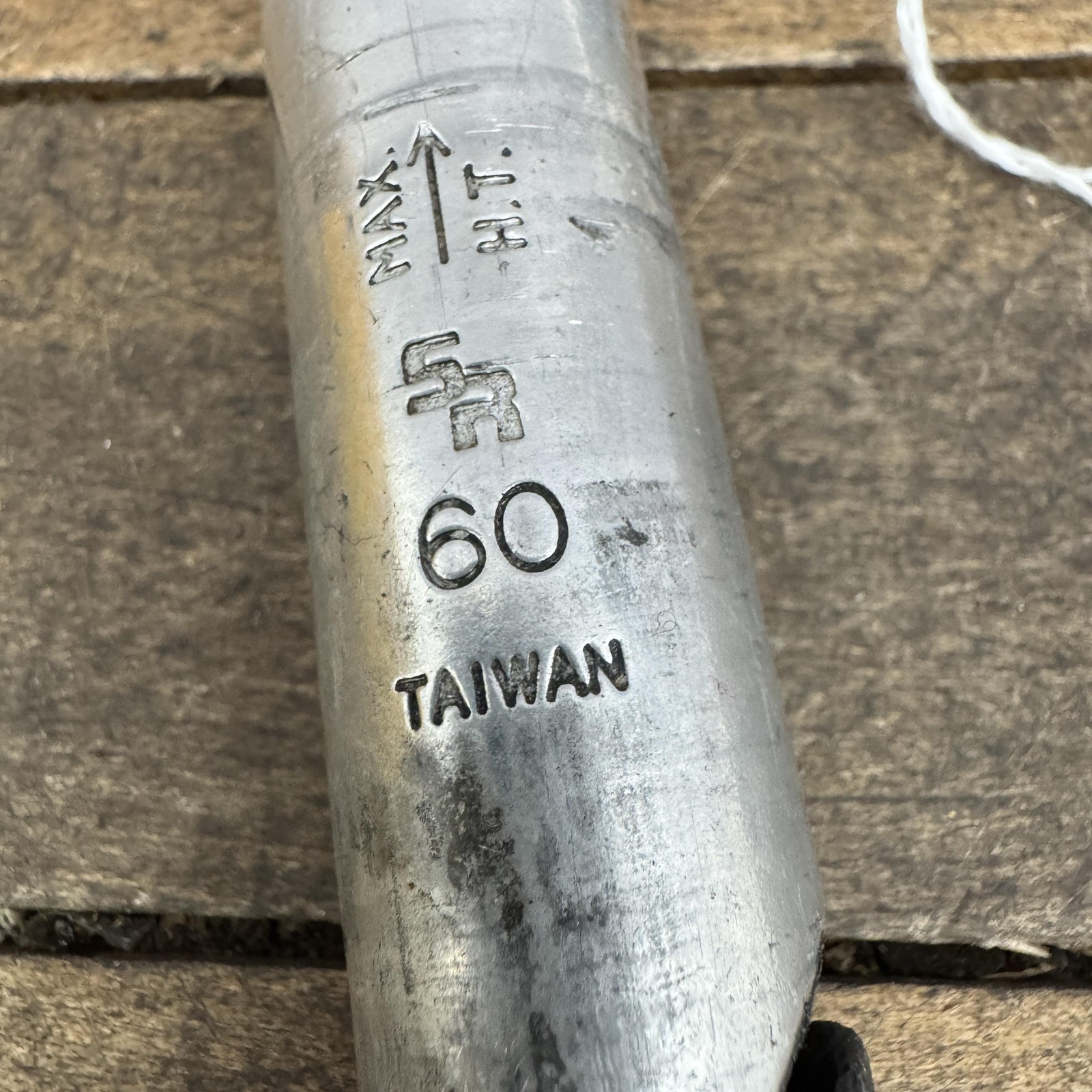 Vintage Sakae SR Quill Stem 60mm Silver Alloy 25.4 Clamp Taiwan Road MTB Bike