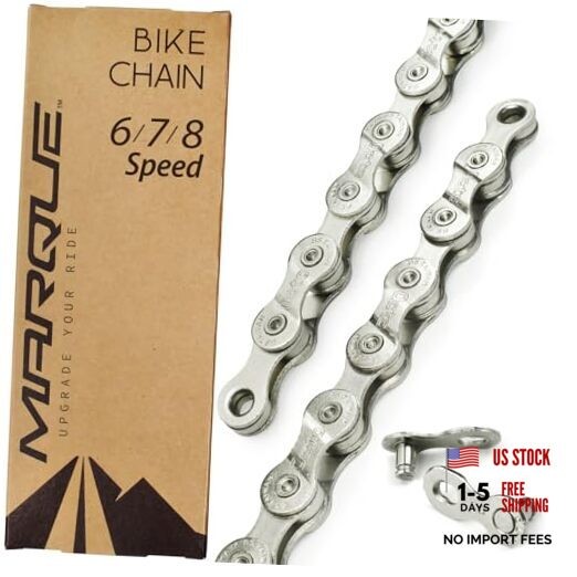 6/7/8 Speed Bike Chain – Bicycle Chain for Road & 6/7/8 Speed Chain 1 Set