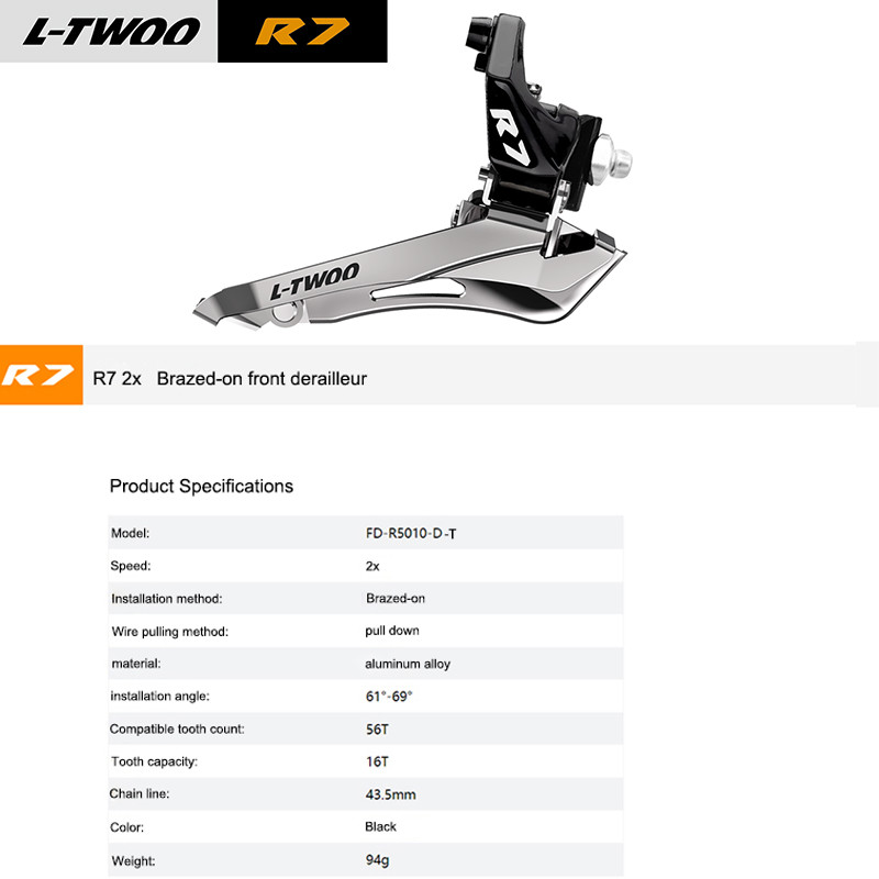 LTWOO R7 2×10 Speed Road Bike Groupset Shifter Derailleurs 11-32T Cassette Chain