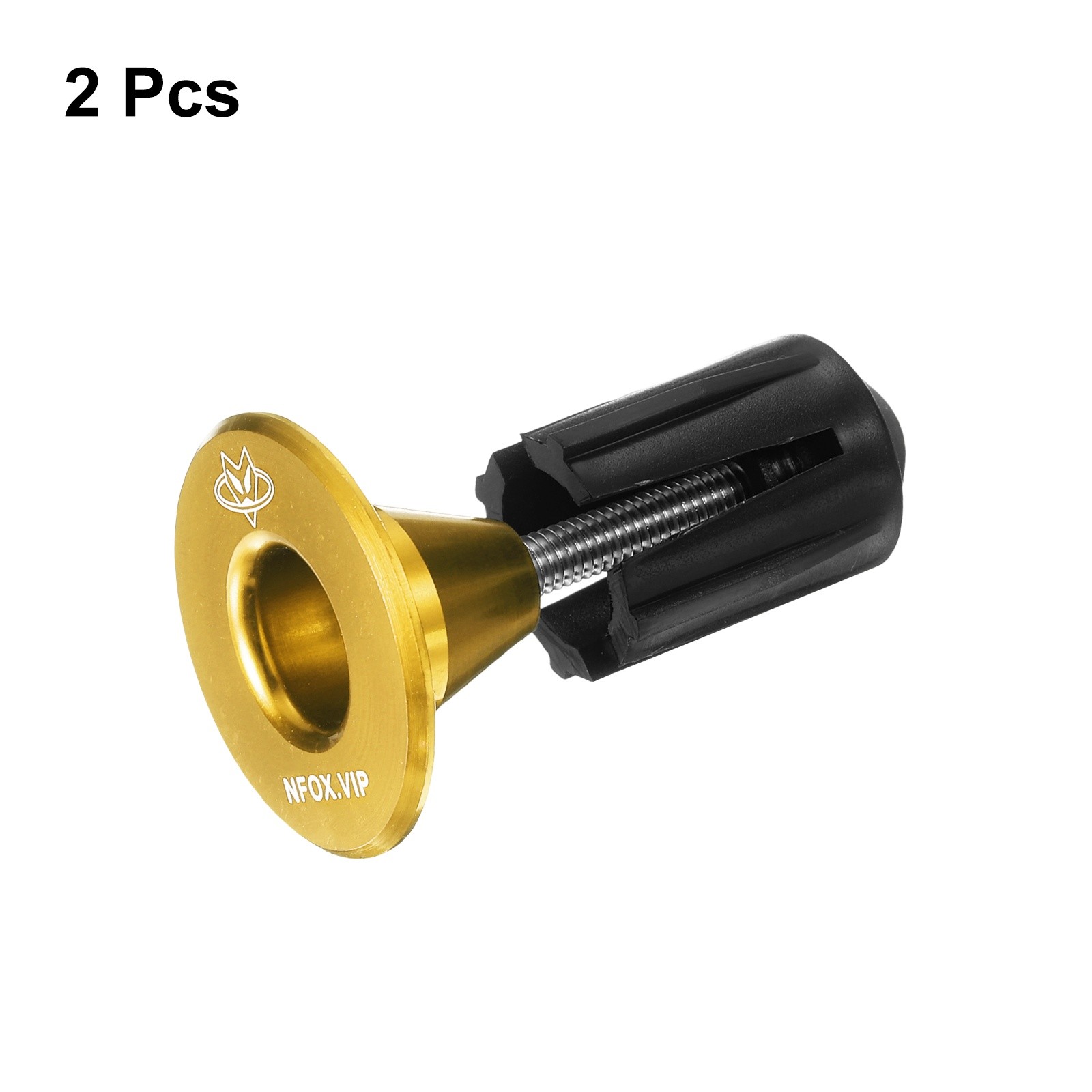 Bar End Plugs 6061 Aluminum Handlebar End Caps Bike Handlebar Plugs Gold