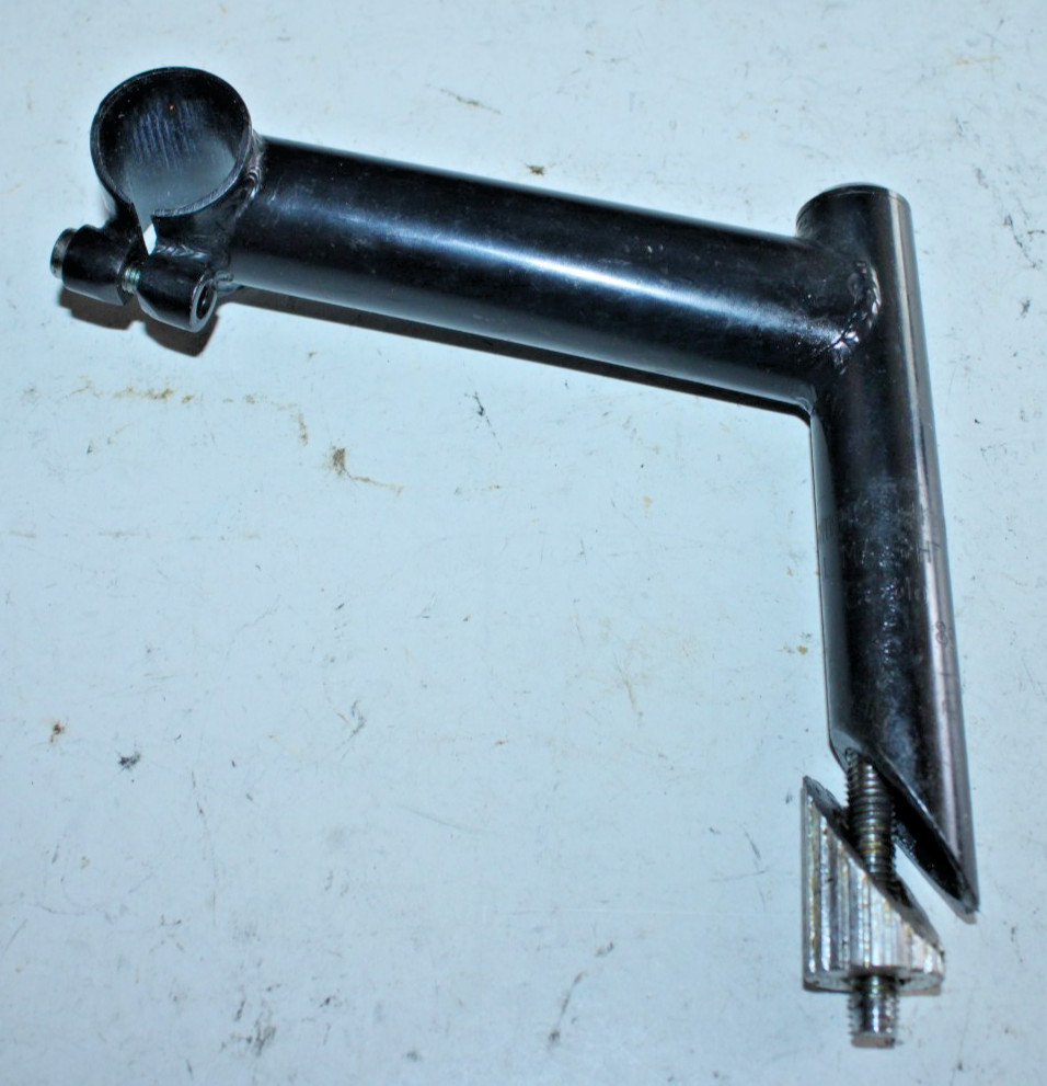 Vintage Black 22.2/25.4mm MTB Quill Stem 135mm 15º Rise Road Steel USA Shipper