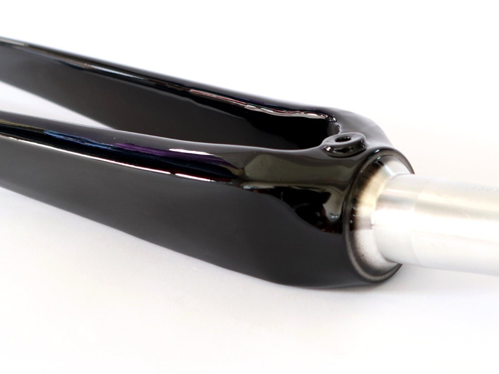 1-1/8″ to 1-1/4″ Road Bike Carbon 700C Tapered Fork Black 580g
