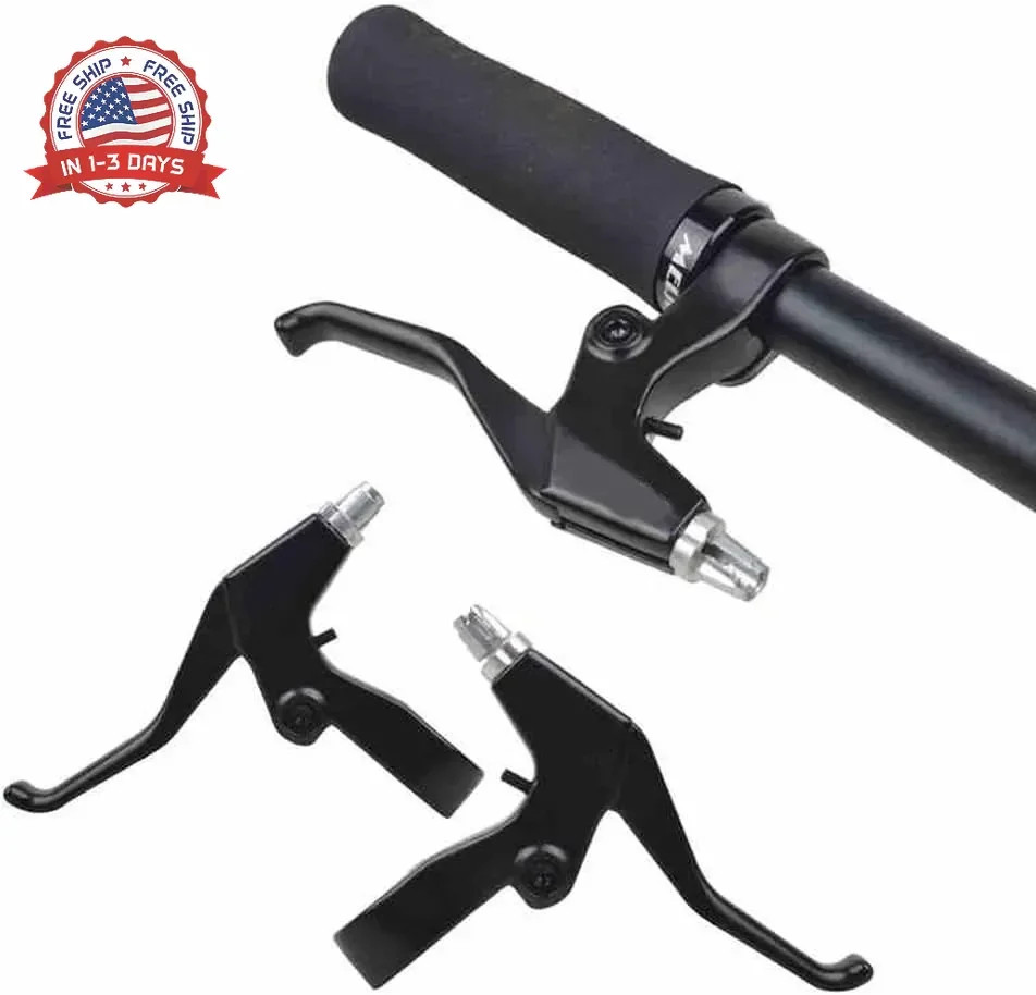WAKE Bicycle Brake Levers 2pcs Mountain Bike Brake Handles 4 Finger 2.2cm Diamet