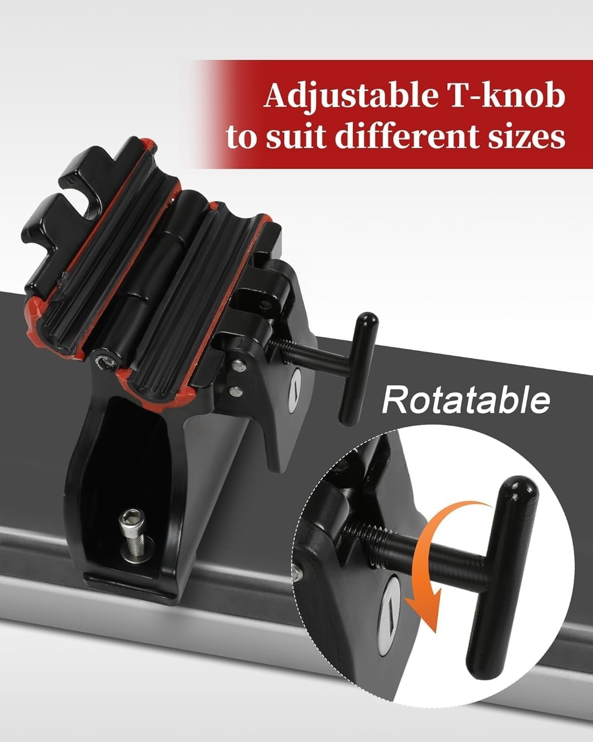 Locking Thru-Axle Fork Mounts, Adjustable Locking Thru-axle Track Bracket, with