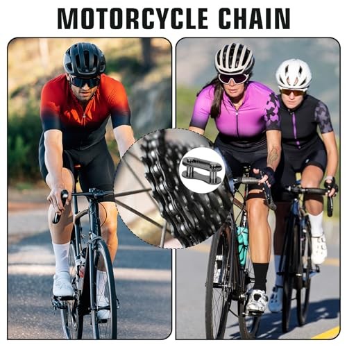 10 Pieces Bike Chain Master Link Single Speed Removable Quick Split Chain Link