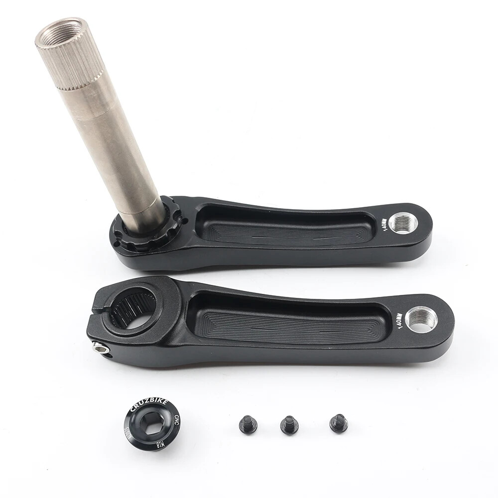 MTB Child Bike Crank Arm 89-150mm Kids Folding Bicycle Crank for 9-12 Speed