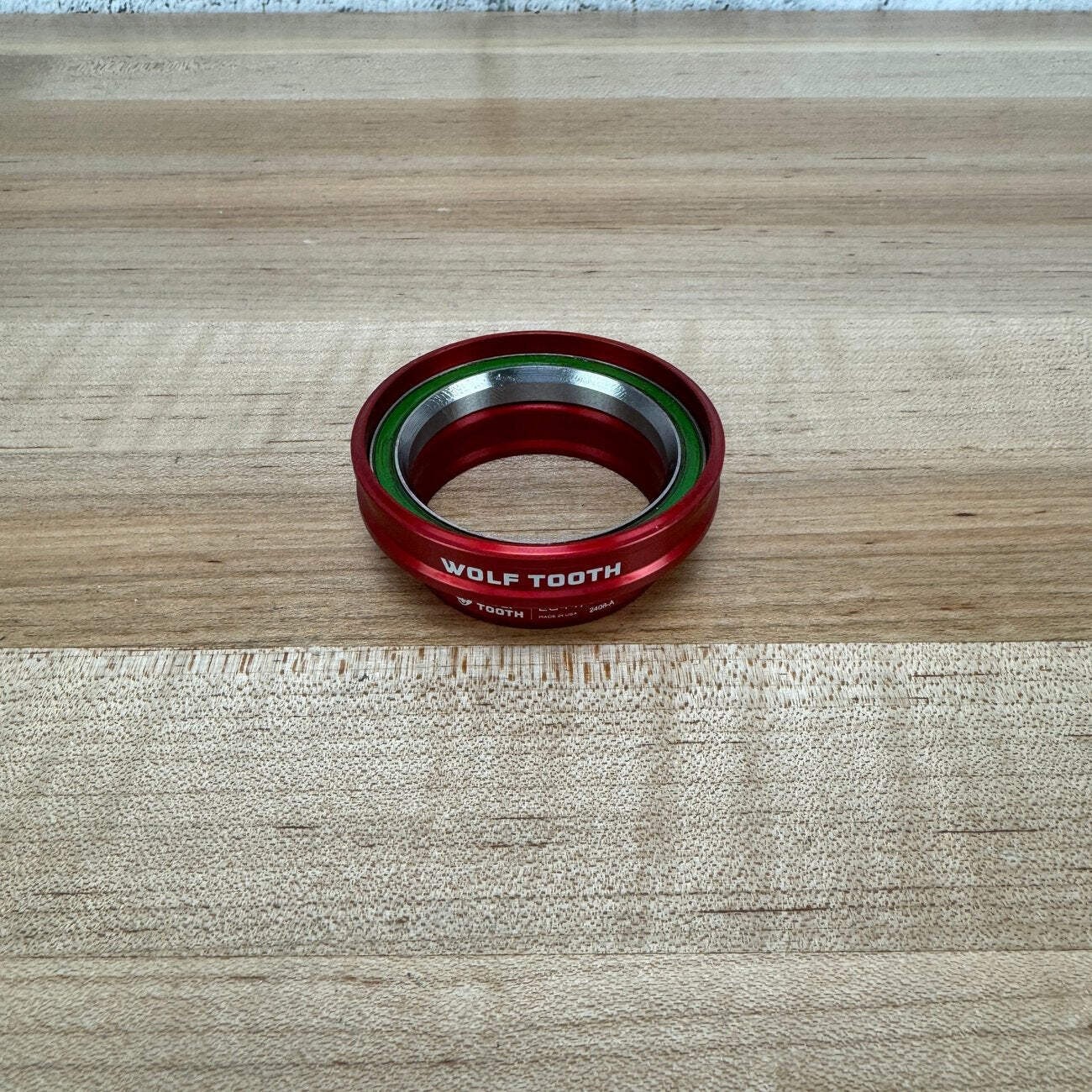 Wolf Tooth EC44/40 Red Upper Headset Bearing and Cup 45g