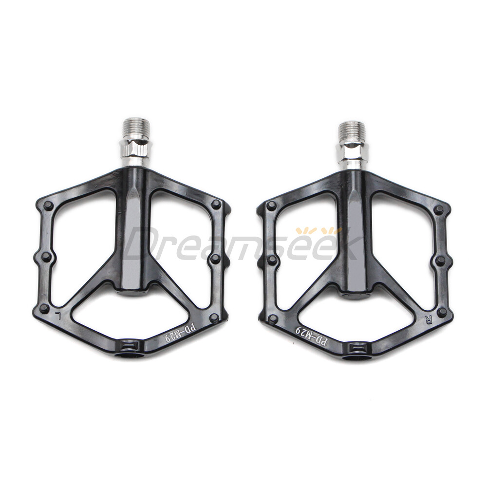 MTB Bike Pedal 9/16″ DU Bearing Sealed Flat Platform Mountain Bicycle Aluminum