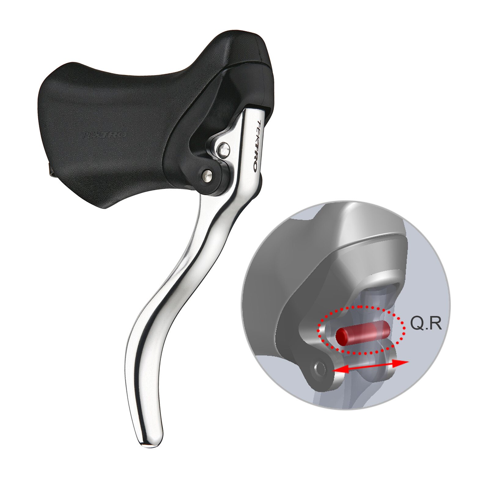 Tektro RL-340 Brake Levers (Black/Silver) — AUS STOCK — Drop Bar Road SS Lever