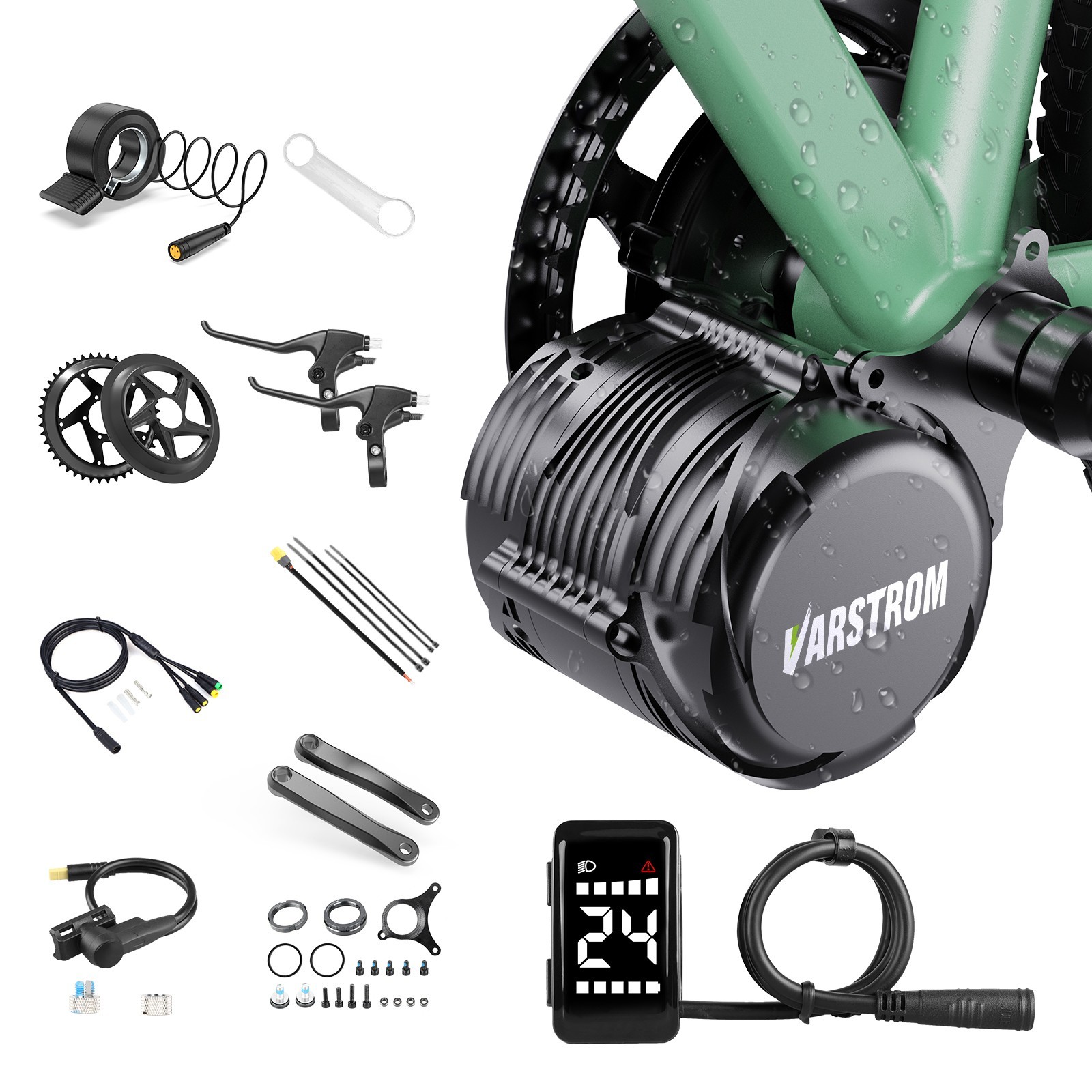 48V750W Mid Drive Motor Kit TSDZ8 Upgraded Torque Sensored Ebike Conversion Kit