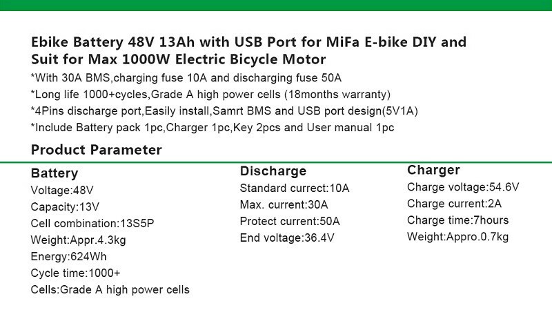 48V Lithium Hailong Ebike Battery 48V 13Ah for Electric Bike Battery 1000W Motor