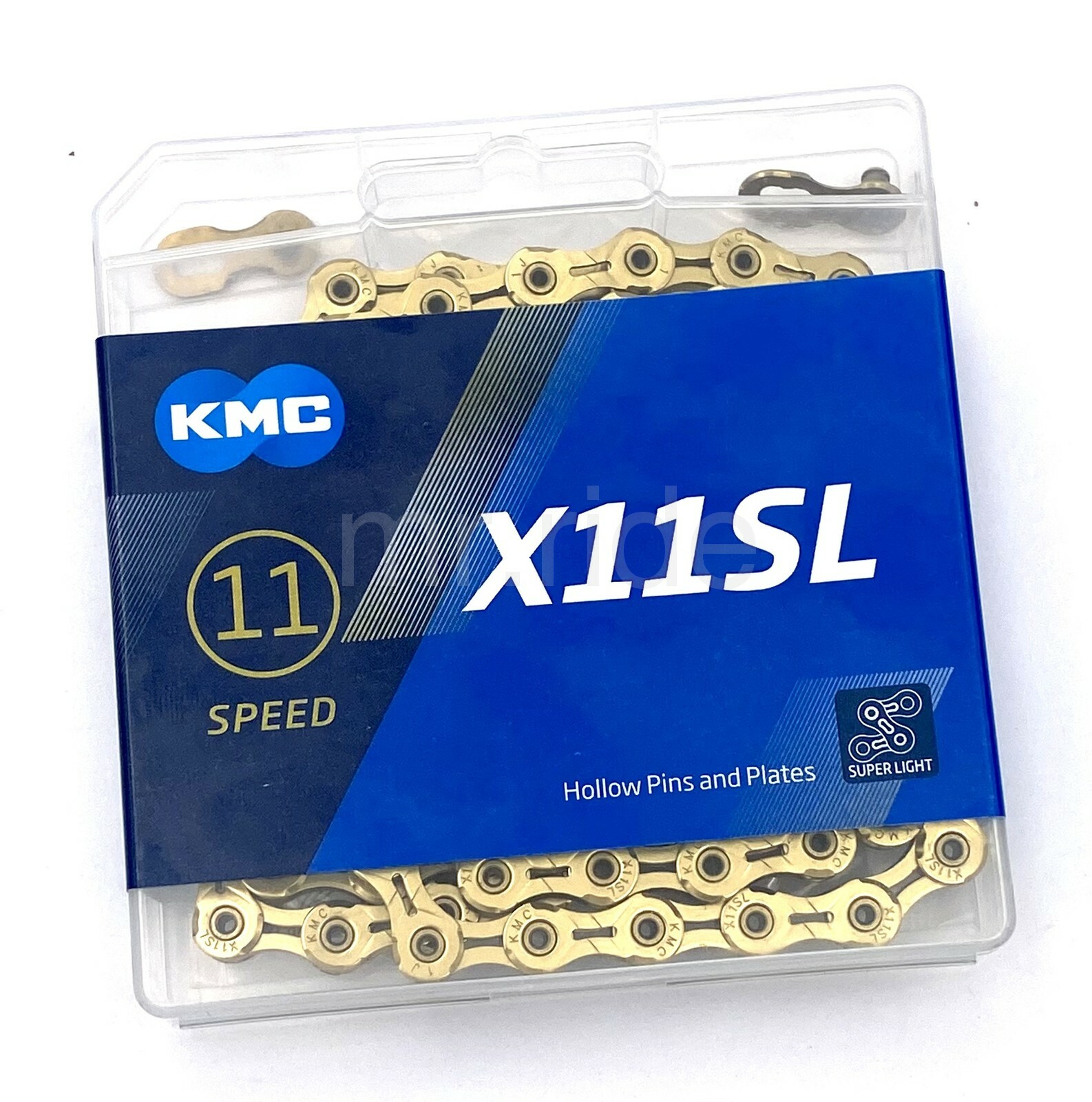 KMC X11SL Ti-N Gold Super Light Bike Chain 11-Speed Shimano/Sram 118 Links