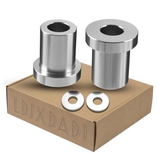 CNC Solid Billet Handlebar Riser Bushings Fit for Touring/Street Chrome