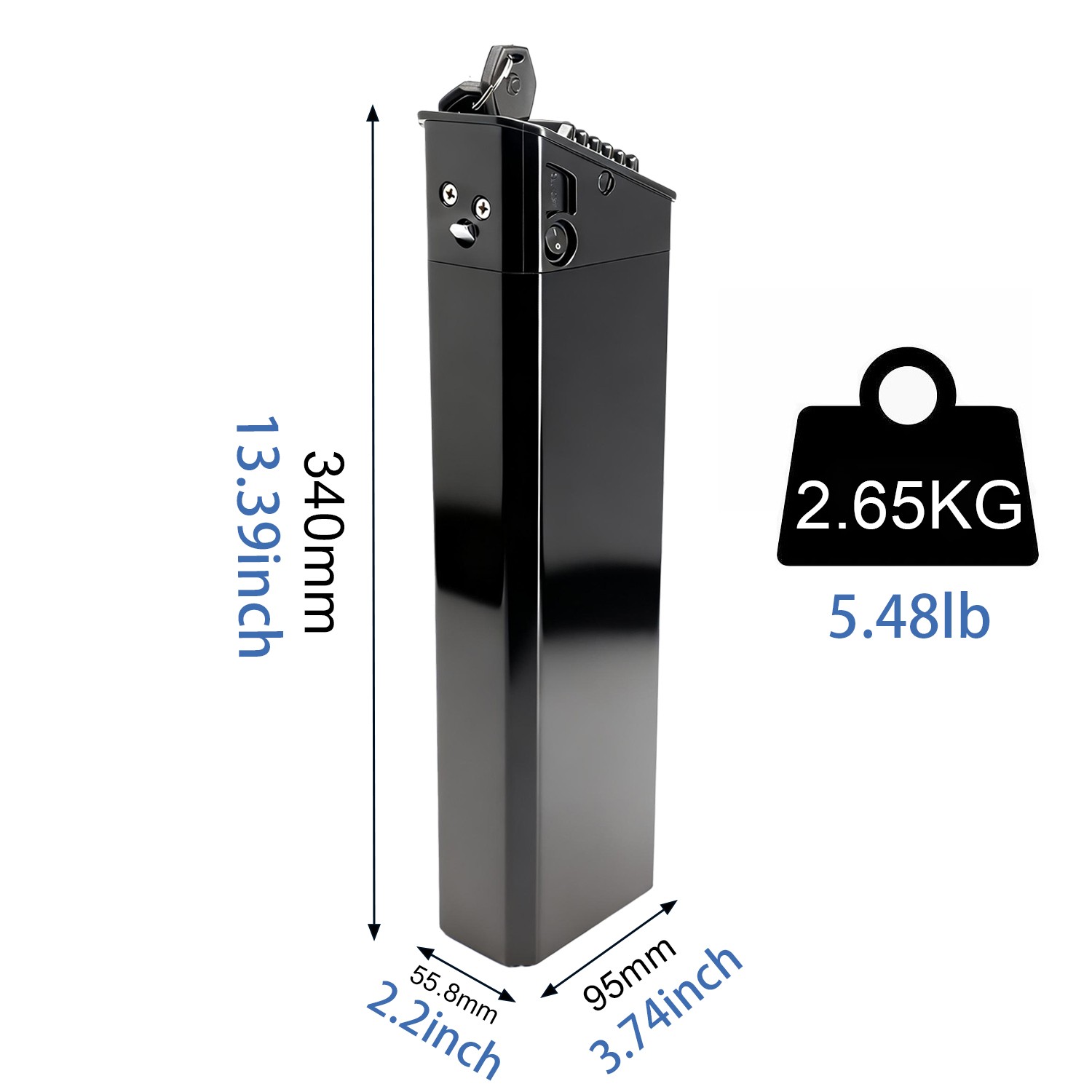 48V 7.5Ah Folding Ebike Battery For Jetson Haze Ebike Bicycle with Keys HA318