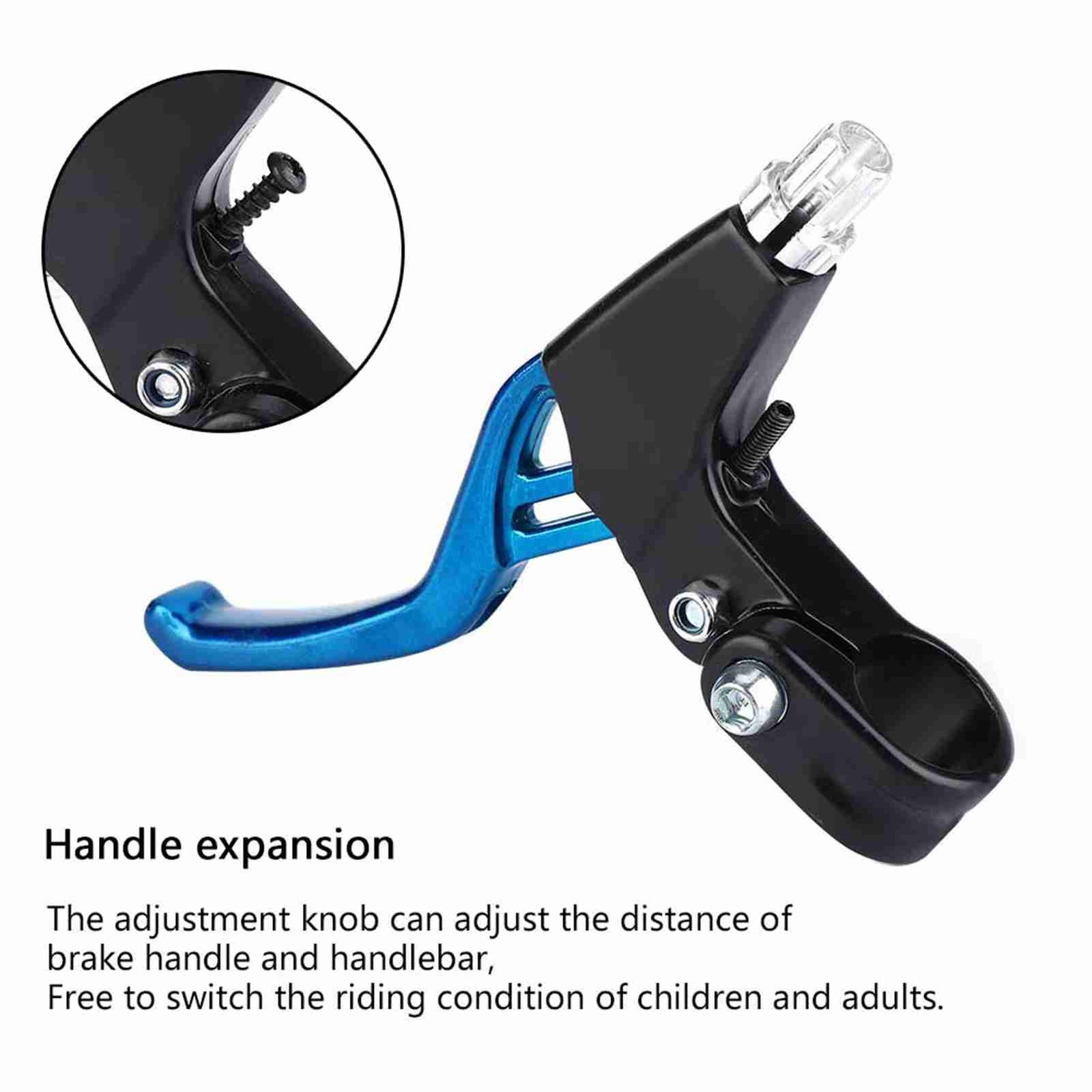 (Blue) 1Pair Alloy Brake Levers Lightweight Durable For Mountain Bikes Excellent