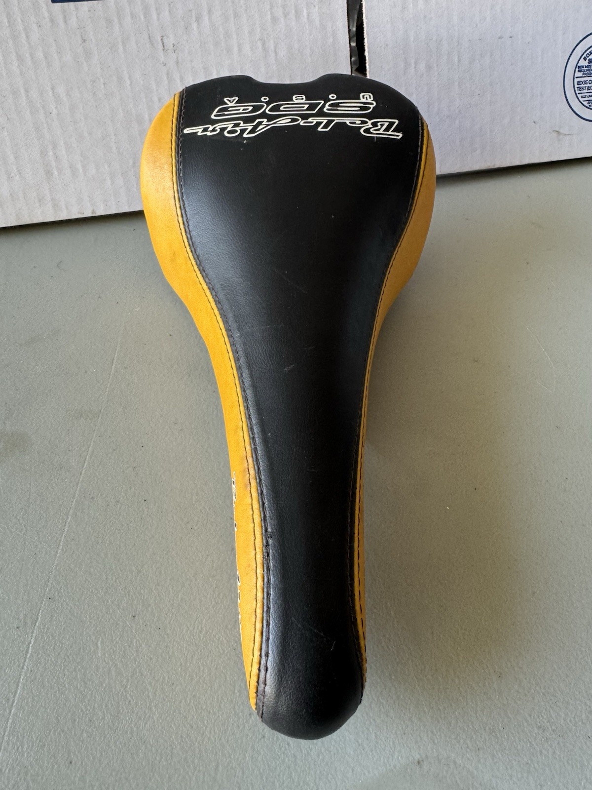Vintage SDG USA Bel-Air Bike Seat Saddle BMX Mountain Bike Yellow Black