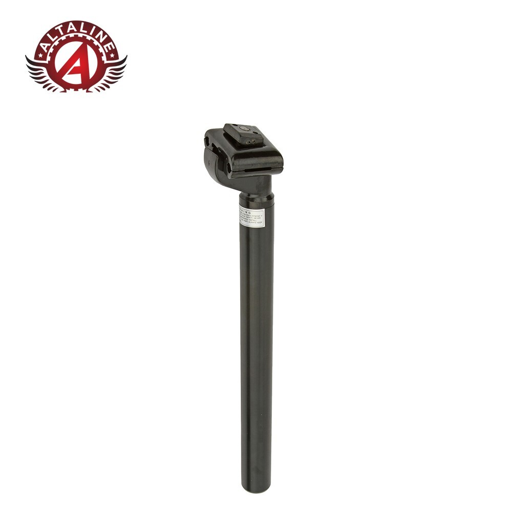 NEW! 25.4 OUTER DIAMETER MICRO ADJUST ALLOY SEATPOST PILAR 350MM LONG IN BLACK.