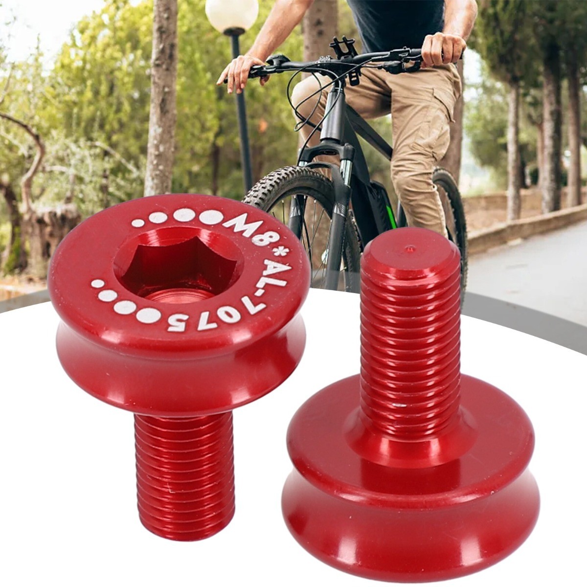 2x MTB Bicycle Bike Crankset Crank Part Bottom Bracket Dust Proof Cover Cap Bolt