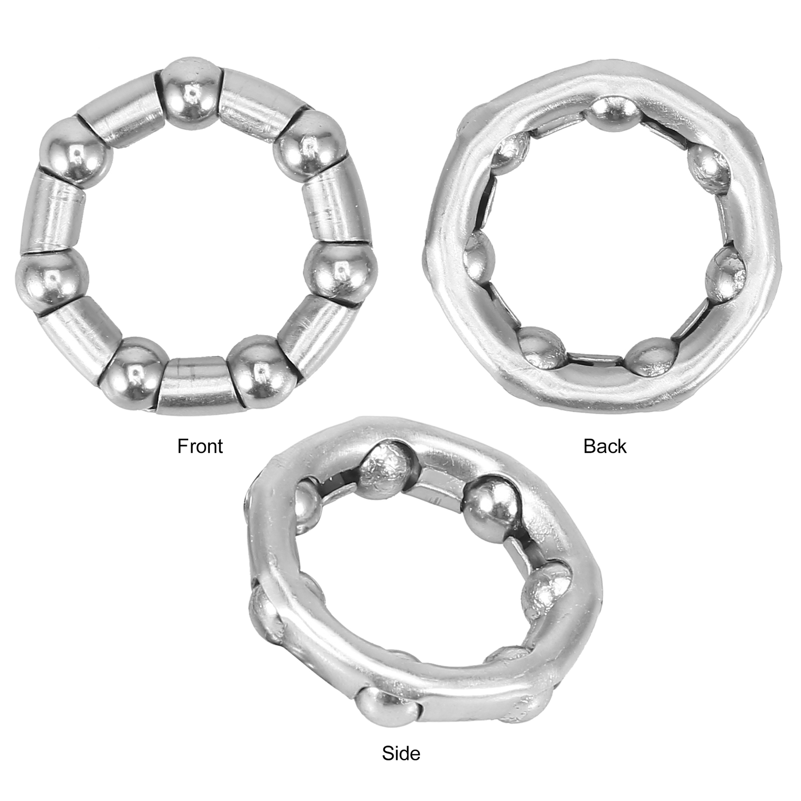 Universal 37.6mm x 7 Ball Bearings Cages Crank Wheel Bearing Retainer Pack of 2